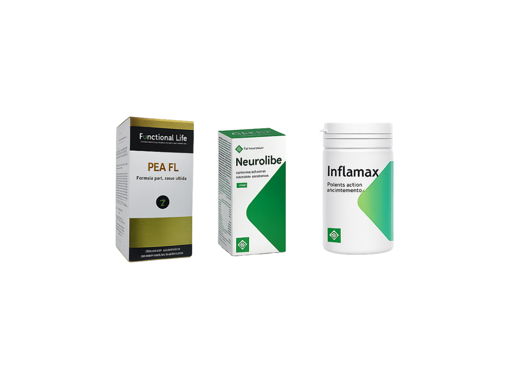 PEA FL, Neurolibe e Inflamax de Gheos: suplementos naturales para inflamación, dolor crónico y equilibrio neuroinmune