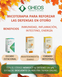 Micoterapia para reforzar defensas en otoño – Gheos Natural Micoterapia para modular el sistema inmunitario y reforzar las defensas en otoño con productos Gheos