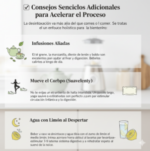 Hábitos sencillos para apoyar la desintoxicación post navideña