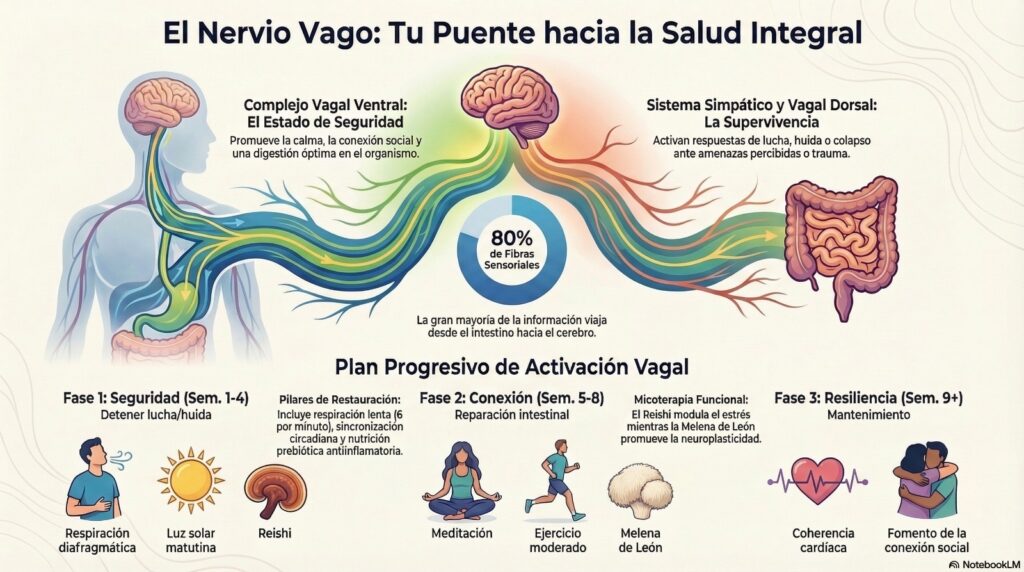 nervio vago y eje intestino cerebro teoria polivagal