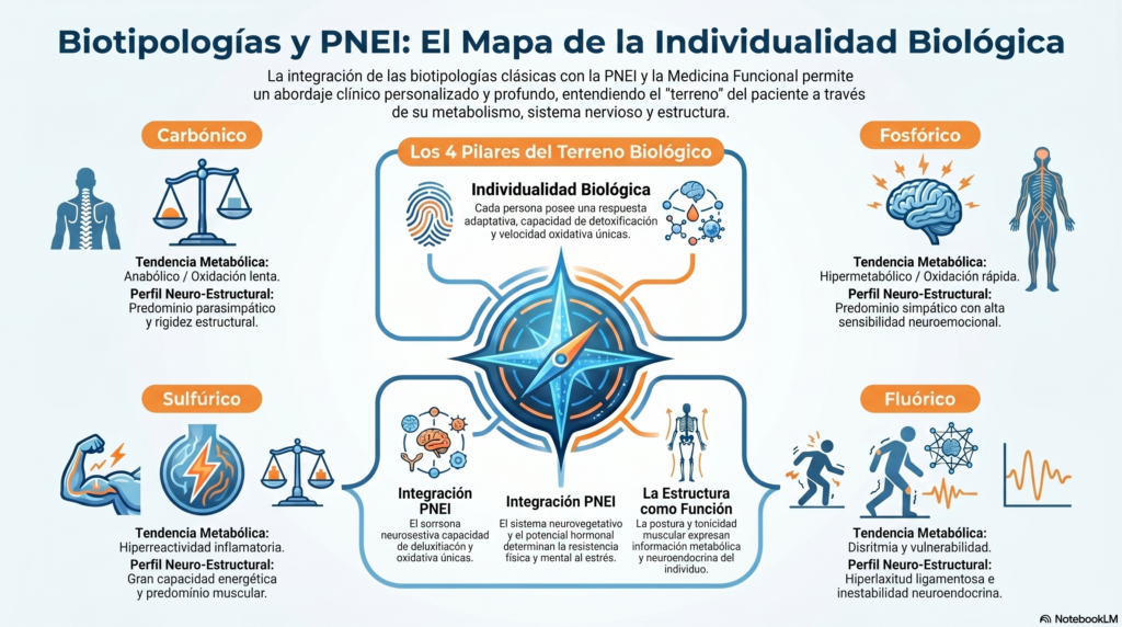 Biotipologías y PNEI como mapa de la individualidad biológica en Medicina Funcio